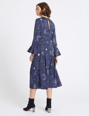 marks-and-spencer-constellation-print-midi-dress