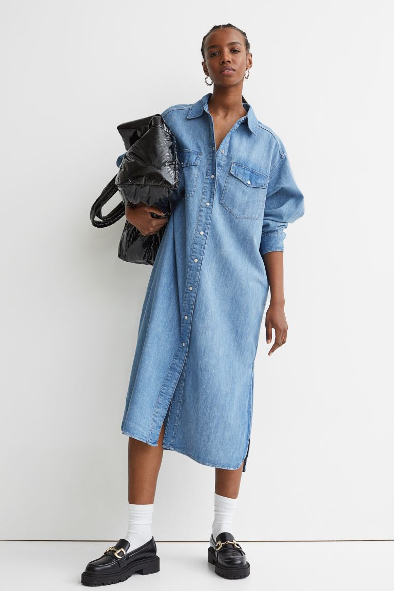 Monica Denim Dress with Shirt
